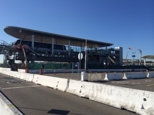 AirBART airport station under construction in April.