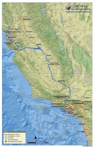 Current proposed high speed rail route